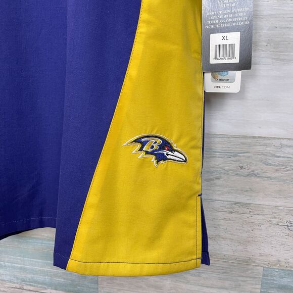 Baltimore Ravens NFL Team Scrub Set Purple Yellow Womens XL Top Large Pants - Picture 5 of 11
